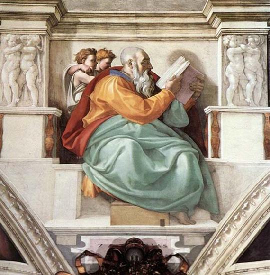 Michelangelo Buonarroti Zechariah Sweden oil painting art